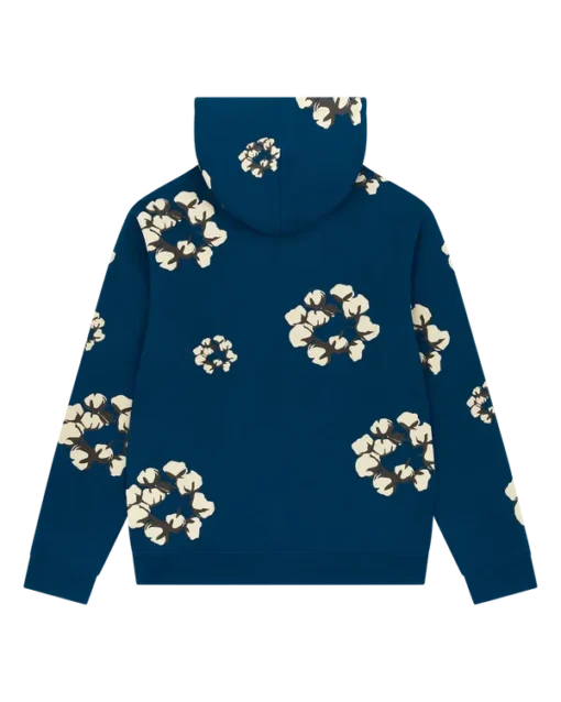 Denim Tears Navy Hoodie Cactus Wreath