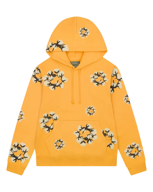 Denim Tears Yellow Hoodie Cactus Wreath