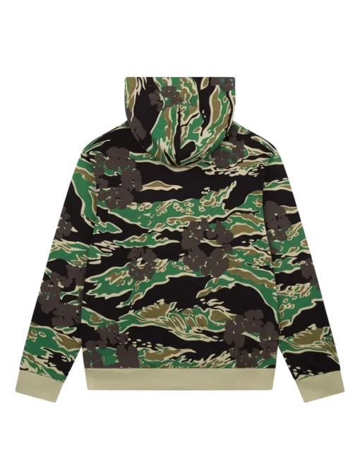 Denim Tears Green Camo Hoodie Cotton Wreath Zip