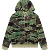 Denim Tears Green Camo Hoodie Cotton Wreath Zip