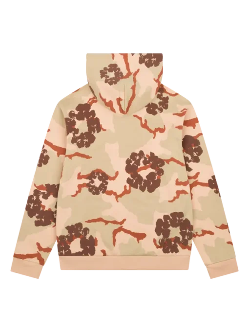 Denim Tears Tan Camo Hoodie Cotton Wreath Zip