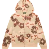 Denim Tears Tan Camo Hoodie Cotton Wreath Zip