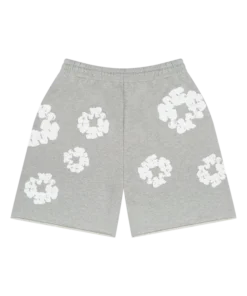 Grey denim tears shorts Cotton Wreath