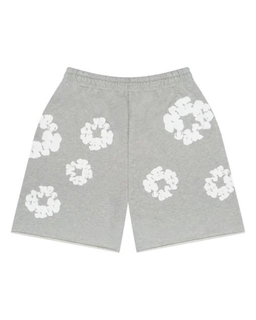 Grey denim tears shorts Cotton Wreath