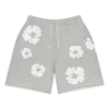 Grey denim tears shorts Cotton Wreath