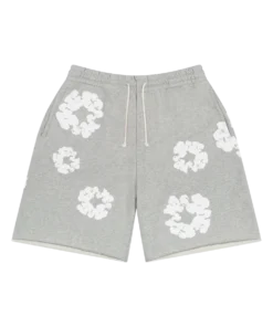 Grey denim tears shorts Cotton Wreath