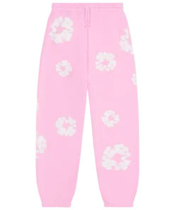 Denim Tears Pink Sweatpants Cotton Powder Wreath