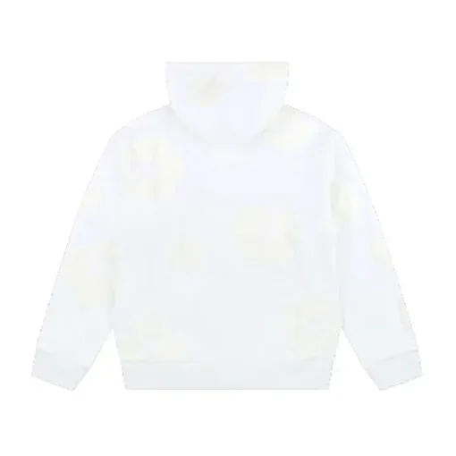 Denim Tears White Hoodie Mono Cotton Wreath